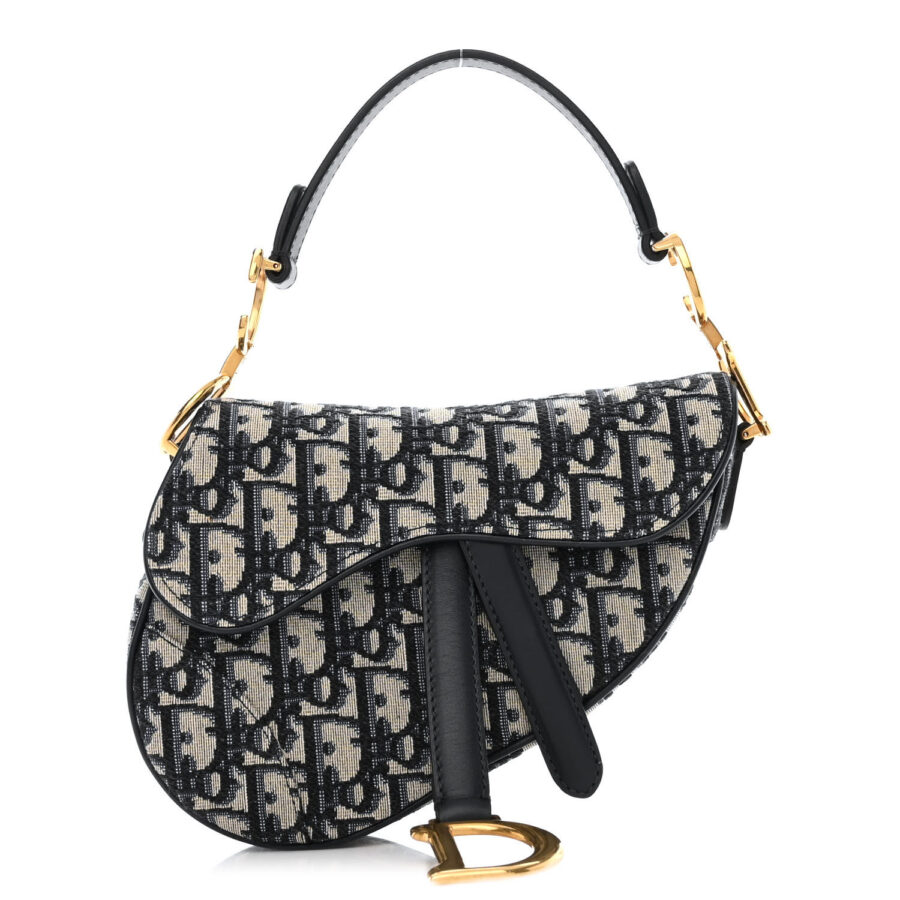 Oblique Mini Saddle Bag Blue
