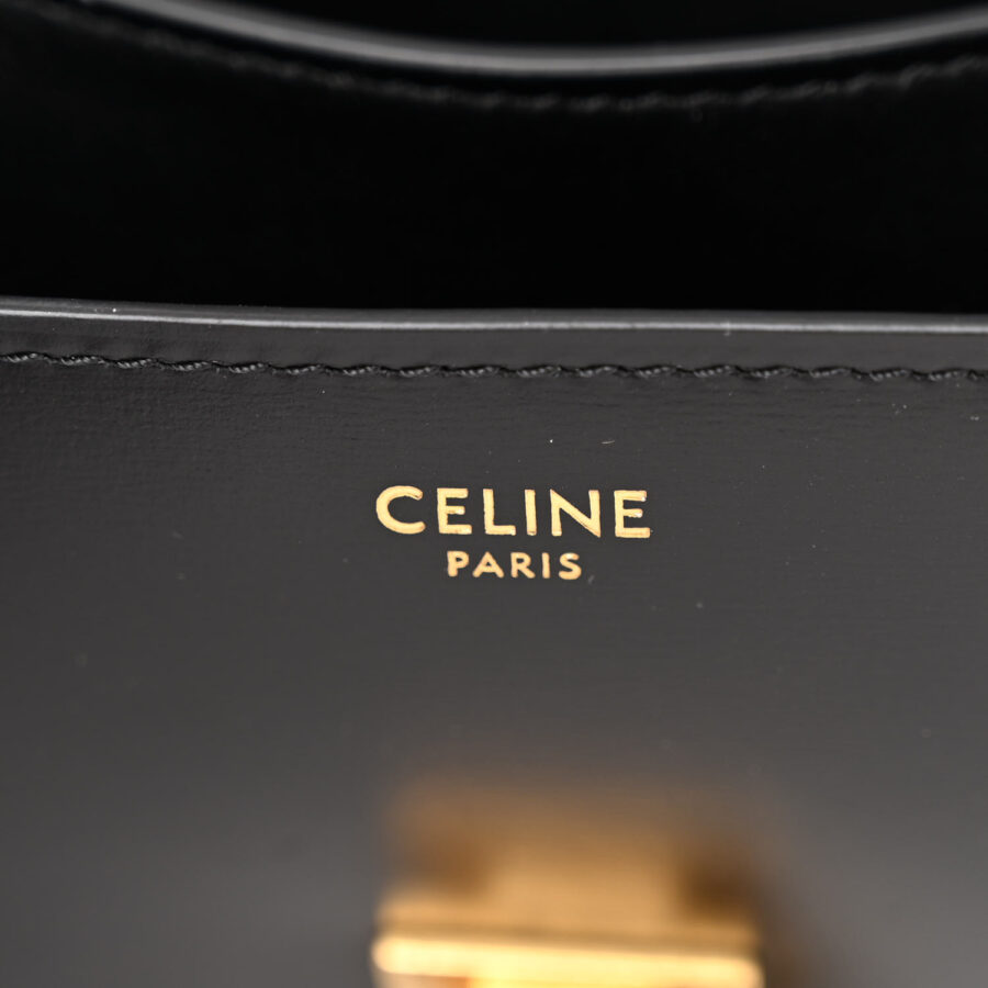 Box Calfskin Small Classic Box Flap Bag Black - Image 5