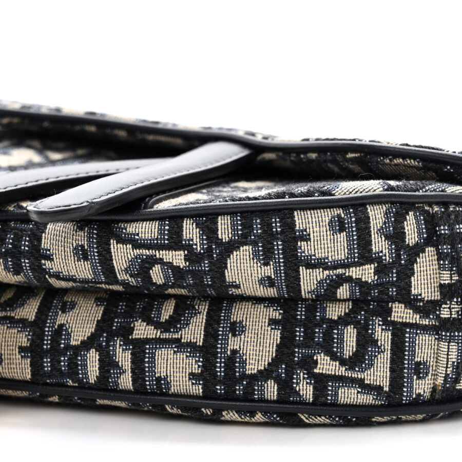 Oblique Mini Saddle Bag Blue - Image 8