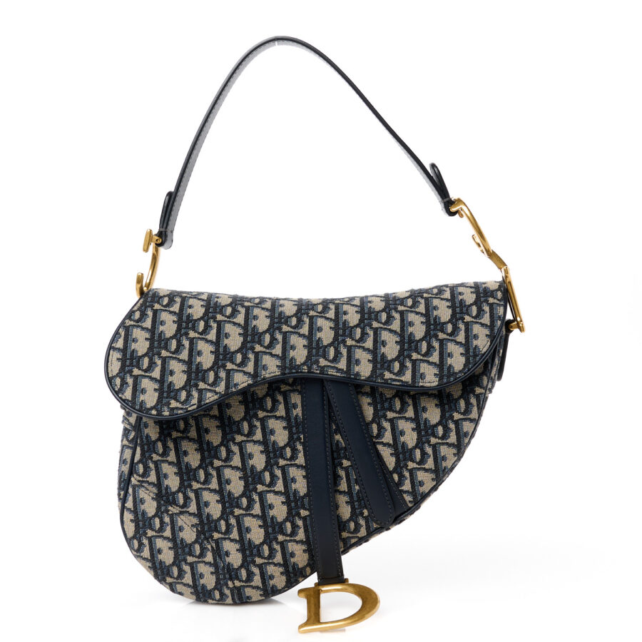 Oblique Saddle Bag Blue