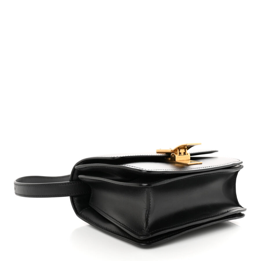 Box Calfskin Small Classic Box Flap Bag Black - Image 3