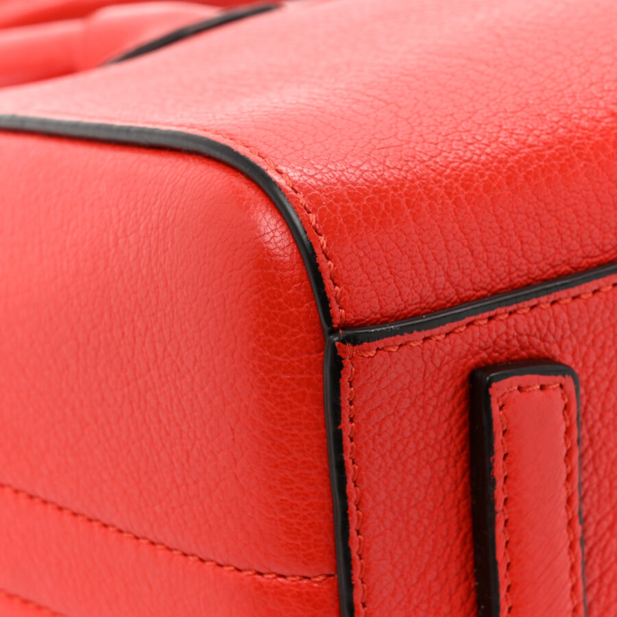 Sugar Goatskin Mini Antigona Pop Red - Image 14
