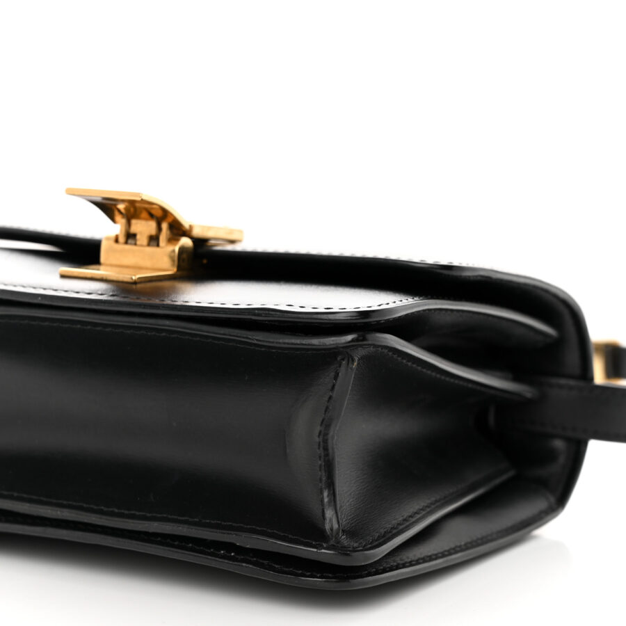 Box Calfskin Small Classic Box Flap Bag Black - Image 9