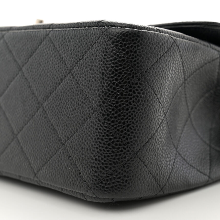 Caviar Quilted Jumbo Double Flap Black - Image 8