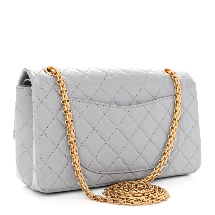 Aged Calfskin Quilted 2.55 Reissue 225 Flap Grey - Image 2