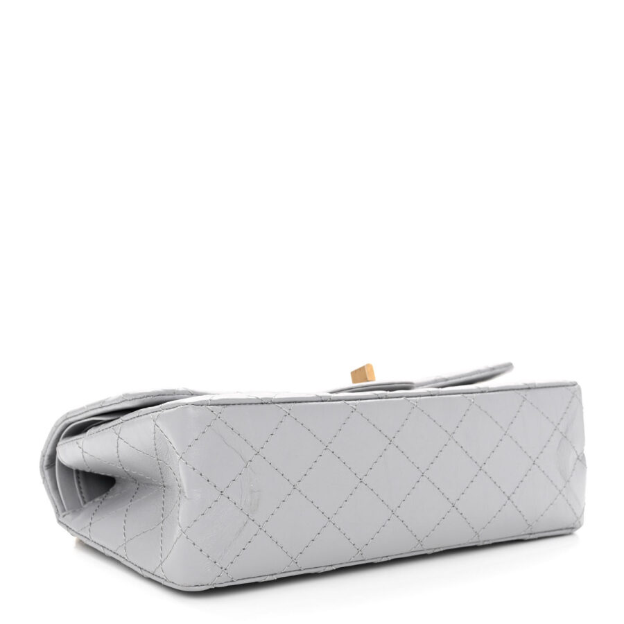 Aged Calfskin Quilted 2.55 Reissue 225 Flap Grey - Image 3