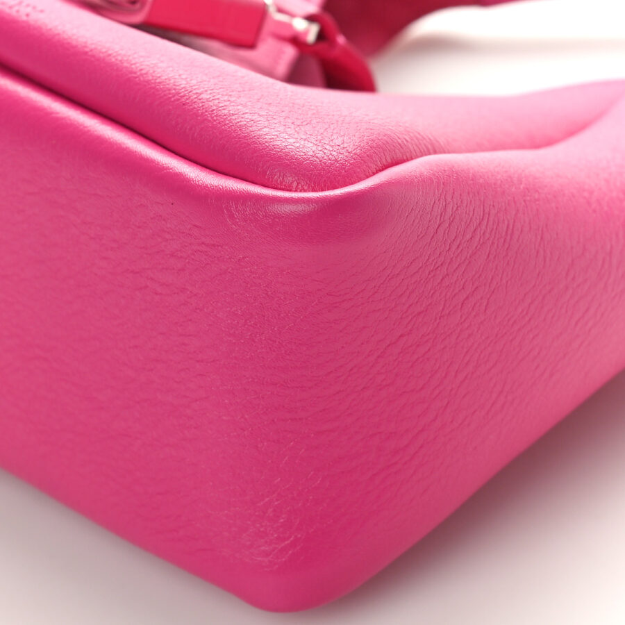 Grained Calfskin Mini G-Lock Hobo Neon Pink - Image 8