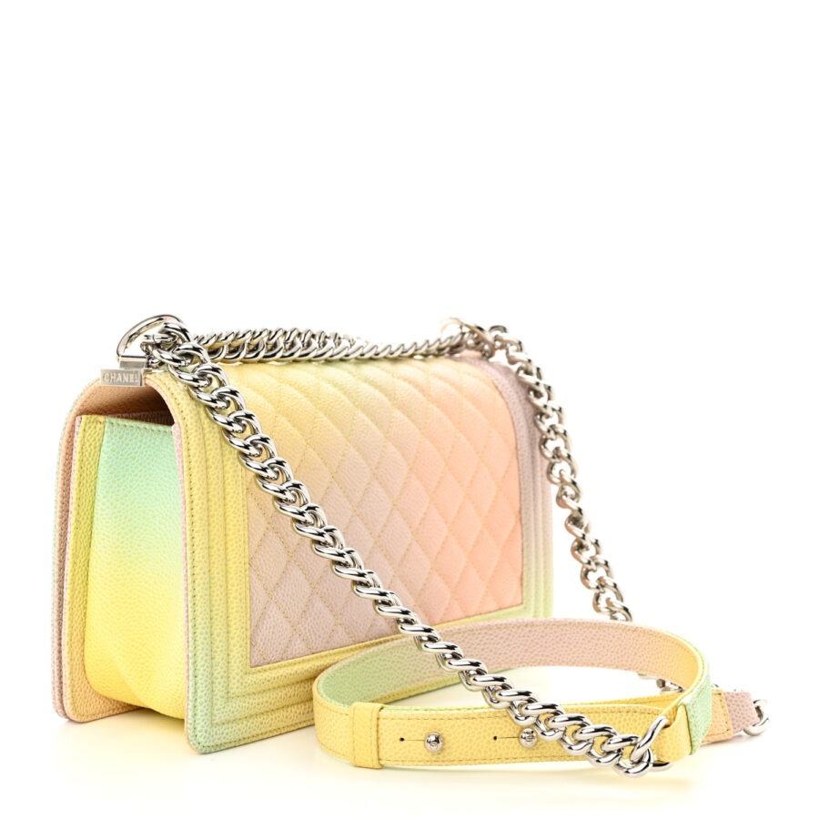 Caviar Quilted Medium Cuba Rainbow Boy Flap Multicolor - Image 2