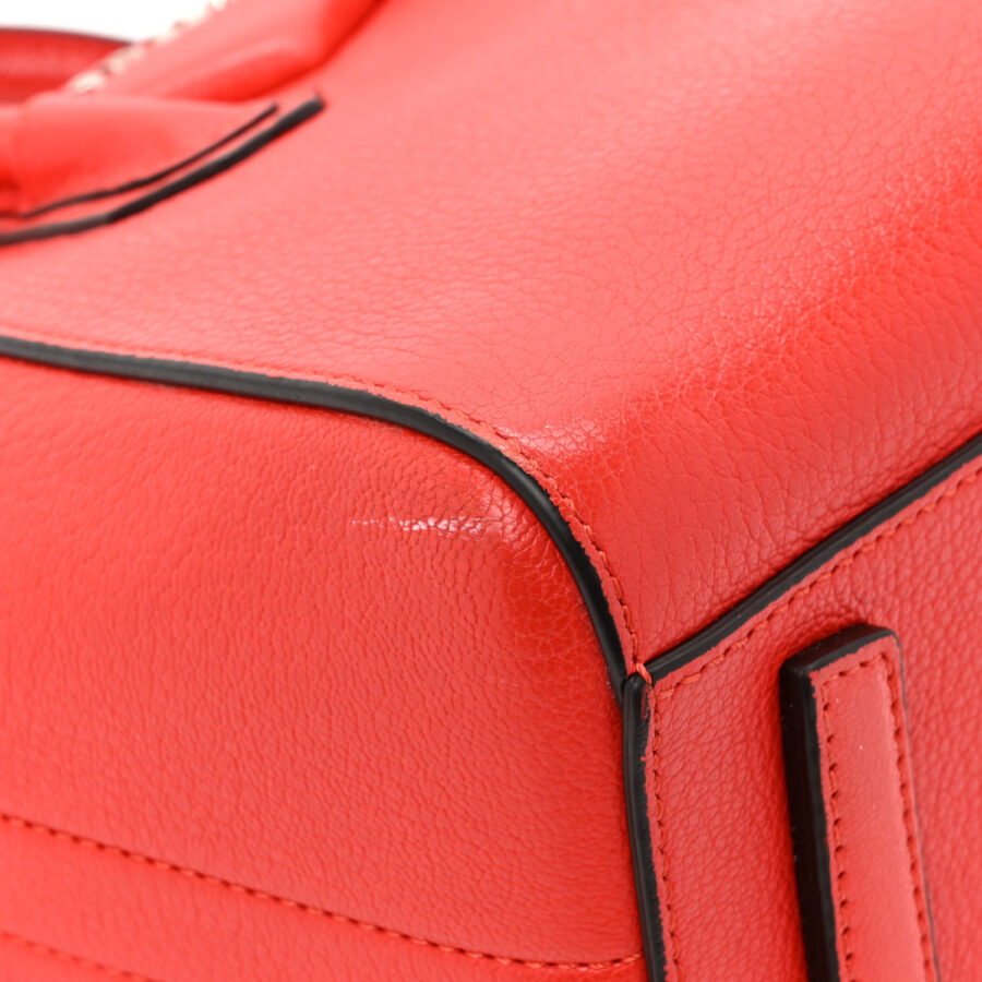 Sugar Goatskin Mini Antigona Pop Red - Image 13