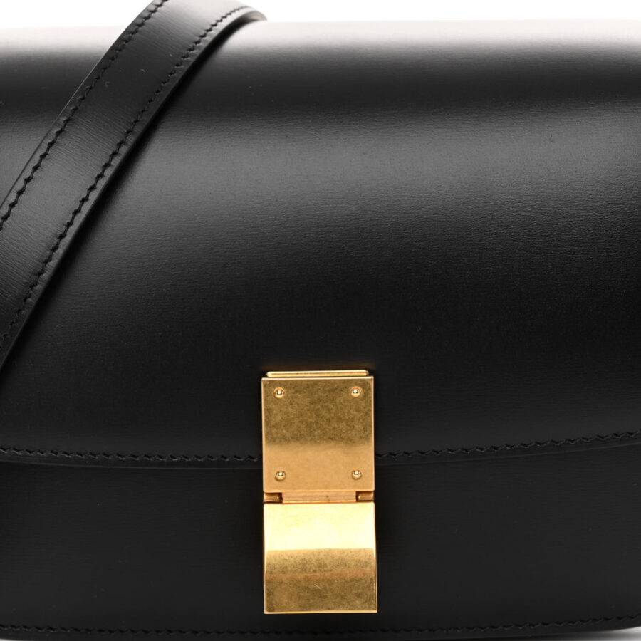 Box Calfskin Small Classic Box Flap Bag Black - Image 6