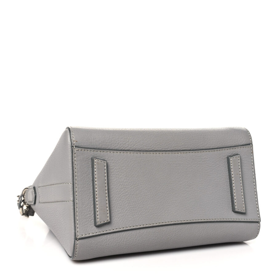 Sugar Goatskin Mini Antigona Pearl Grey - Image 3