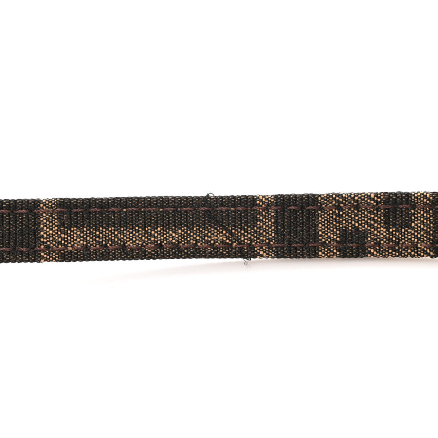 Fabric Jacquard FF 1974 Mini Baguette Tobacco Moro Black - Image 10