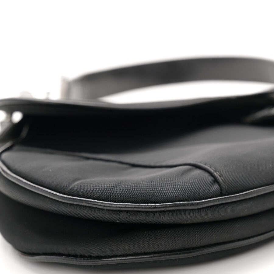 Nylon Saddle bag Black - Image 8