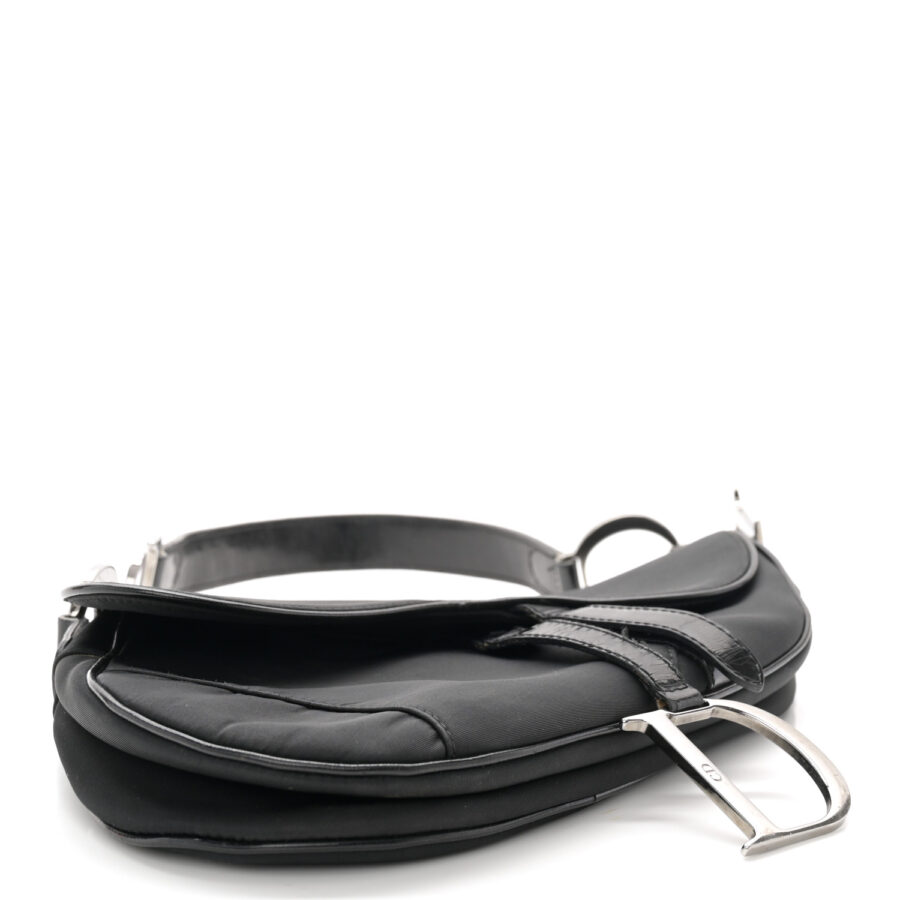 Nylon Saddle bag Black - Image 3