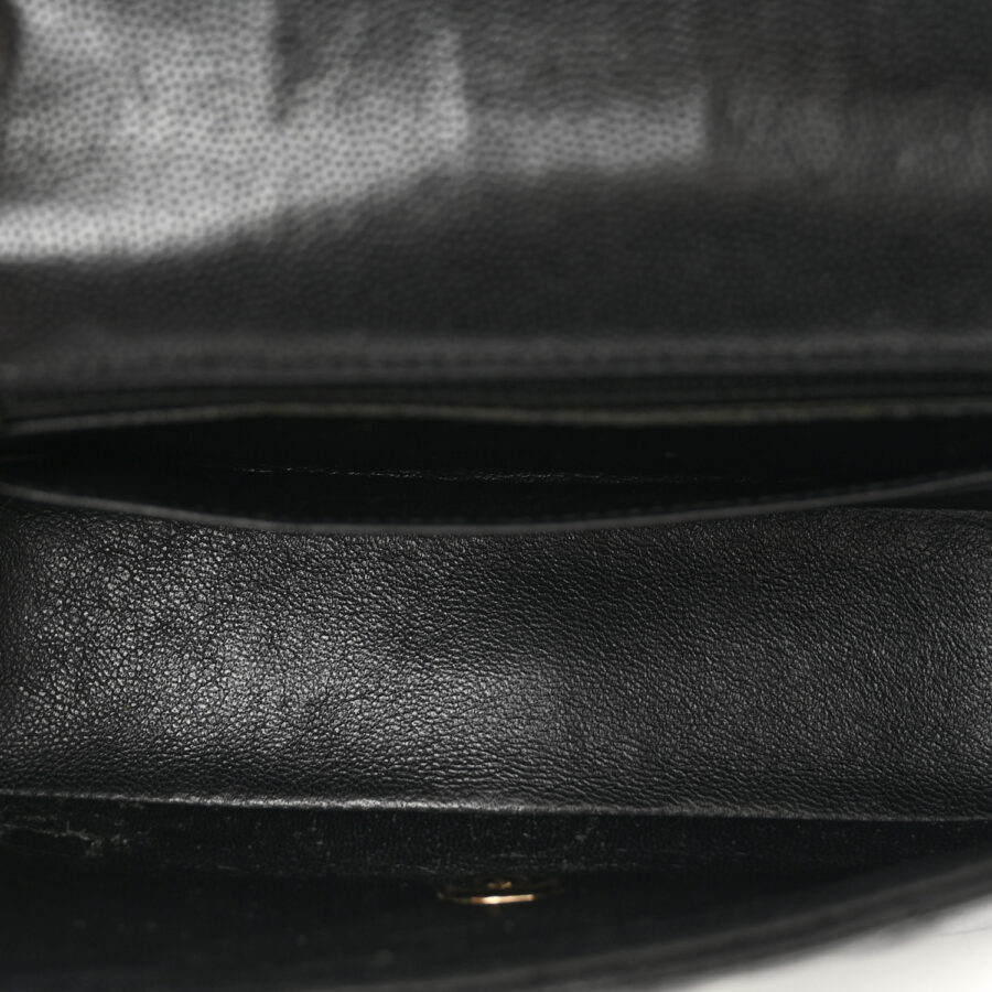 Caviar Quilted Mini Rectangular Flap Black - Image 5