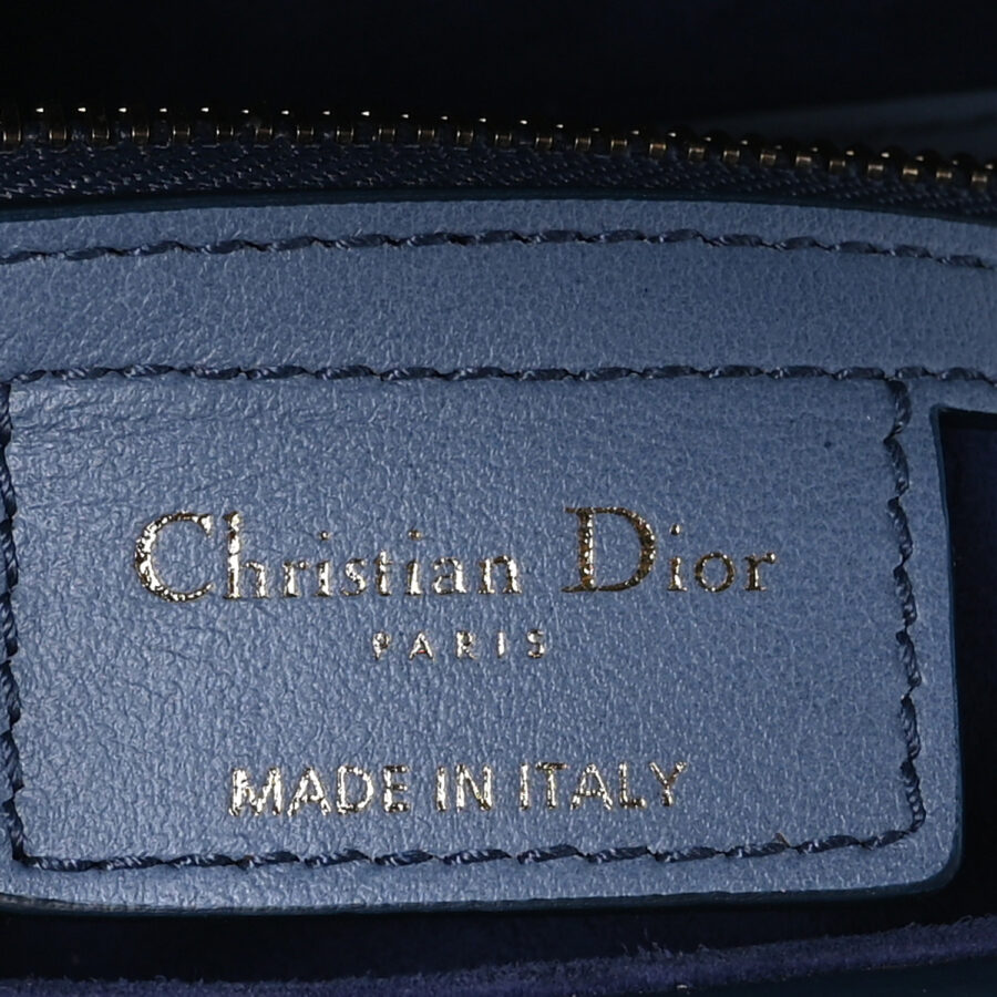 Calfskin Gradient Saddle Bag Indigo Blue - Image 5