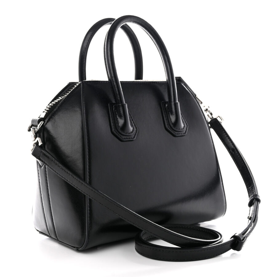 Shiny Lord Calfskin Mini Antigona Black - Image 2