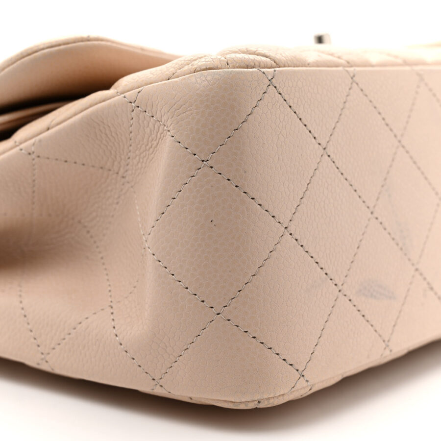 Caviar Quilted Jumbo Double Flap Light Pink - Image 7
