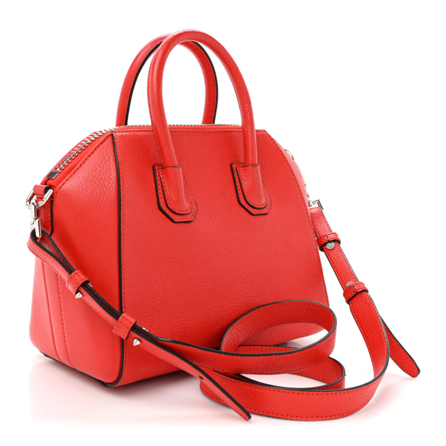 Sugar Goatskin Mini Antigona Pop Red - Image 2