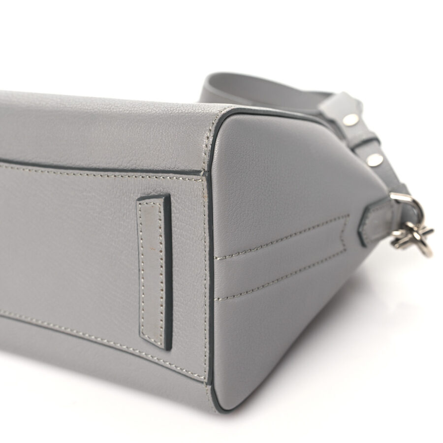 Sugar Goatskin Mini Antigona Pearl Grey - Image 8