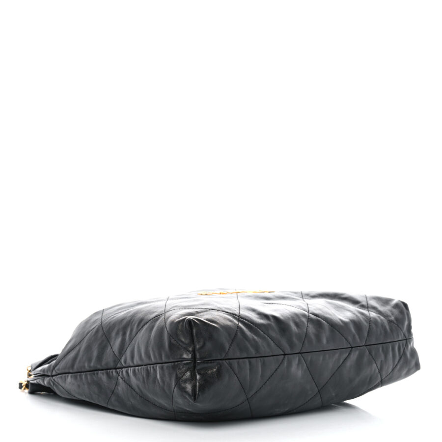 Shiny Calfskin Quilted Chanel 22 Black - Image 5