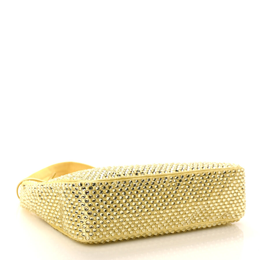 Satin Crystal Mini Re-Edition 2000 Bag Ananas - Image 3
