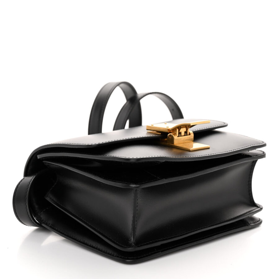 Box Calfskin Small Classic Box Flap Bag Black - Image 3