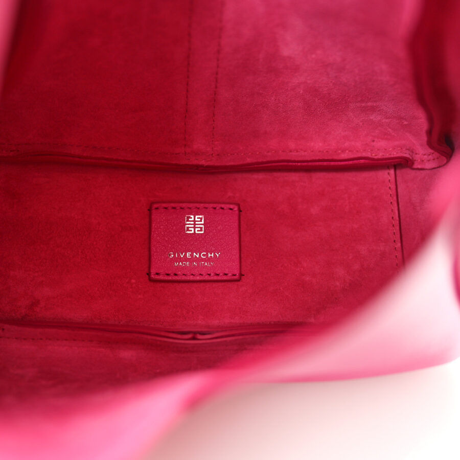 Grained Calfskin Mini G-Lock Hobo Neon Pink - Image 4