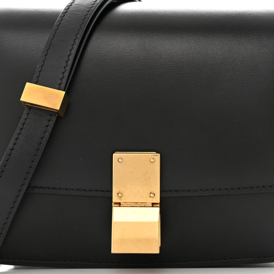 Box Calfskin Small Classic Box Flap Bag Black - Image 7