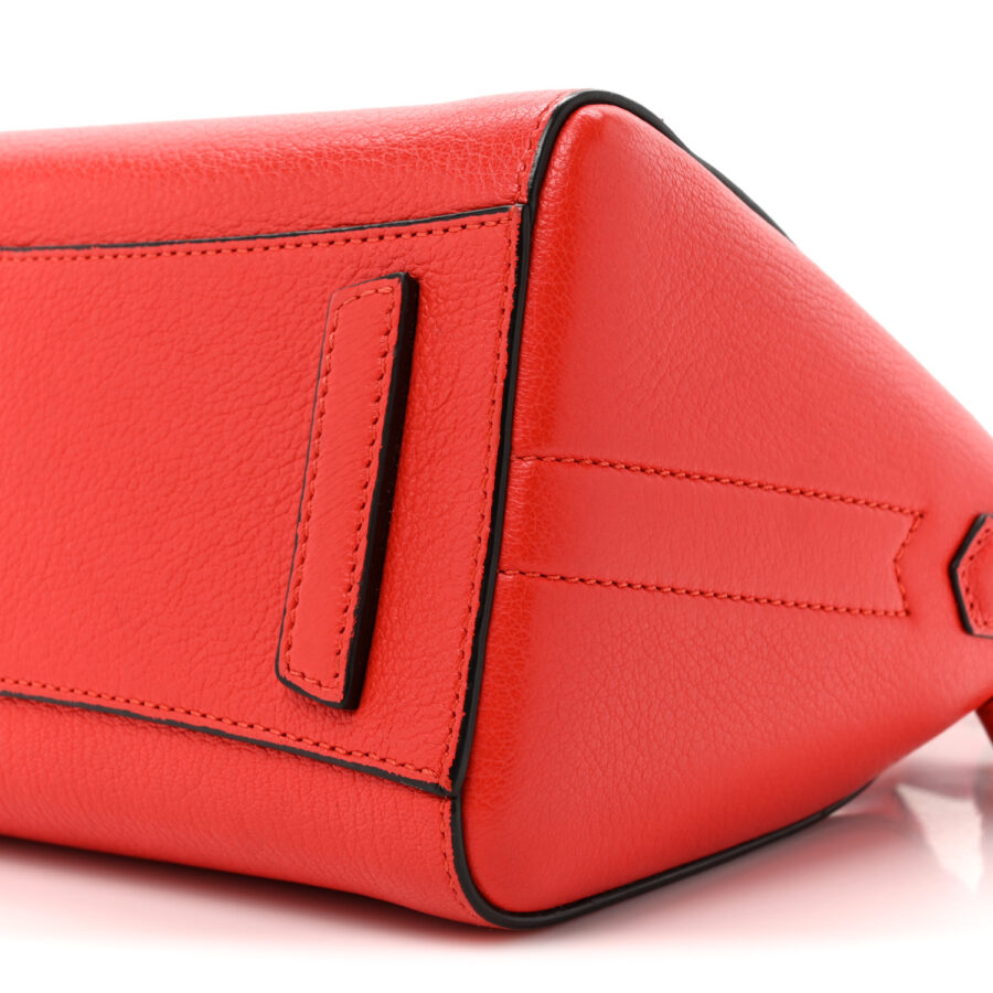 Sugar Goatskin Mini Antigona Pop Red - Image 7