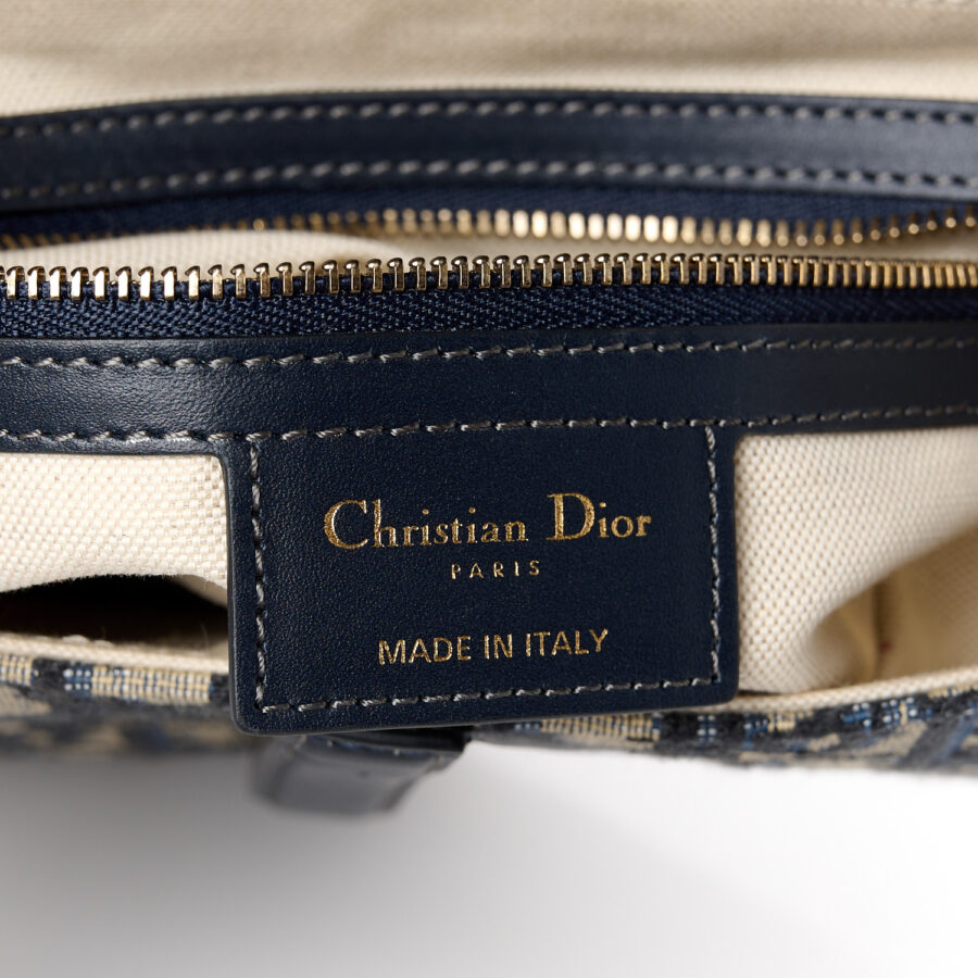 Oblique Saddle Bag Blue - Image 5