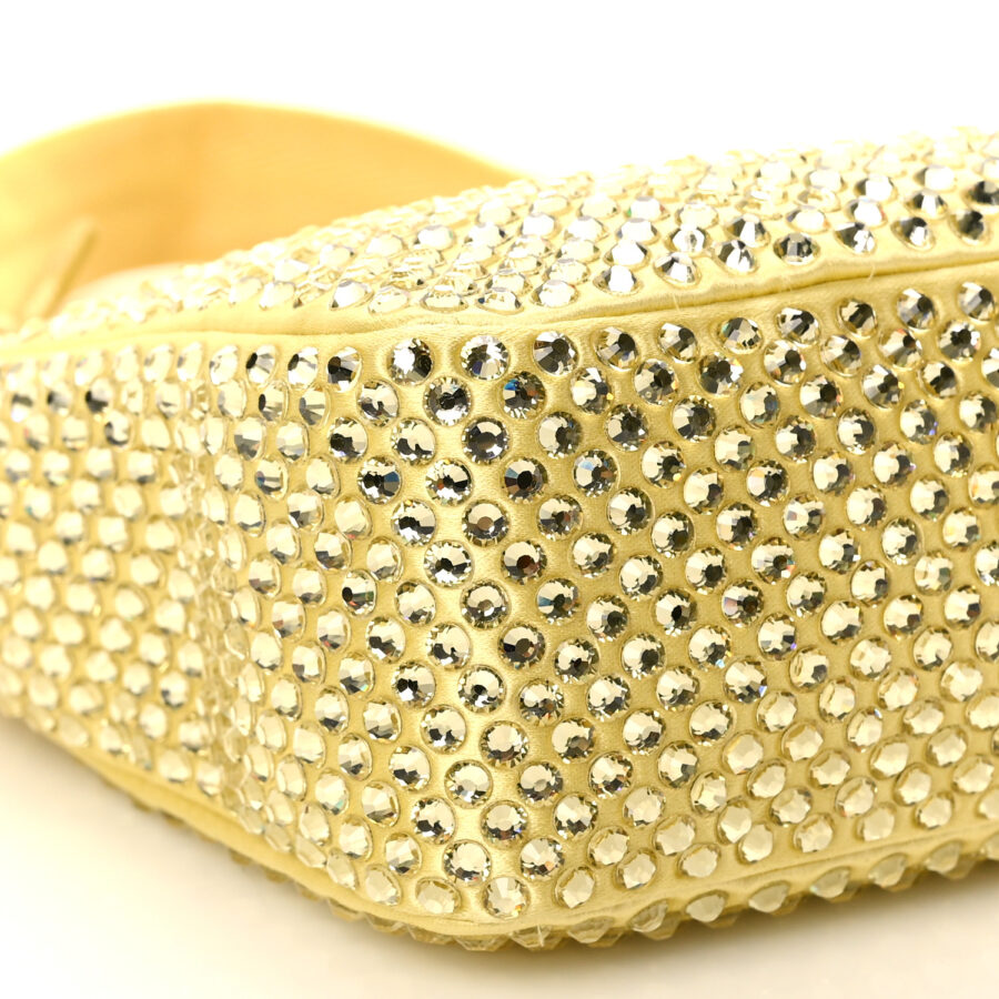 Satin Crystal Mini Re-Edition 2000 Bag Ananas - Image 7