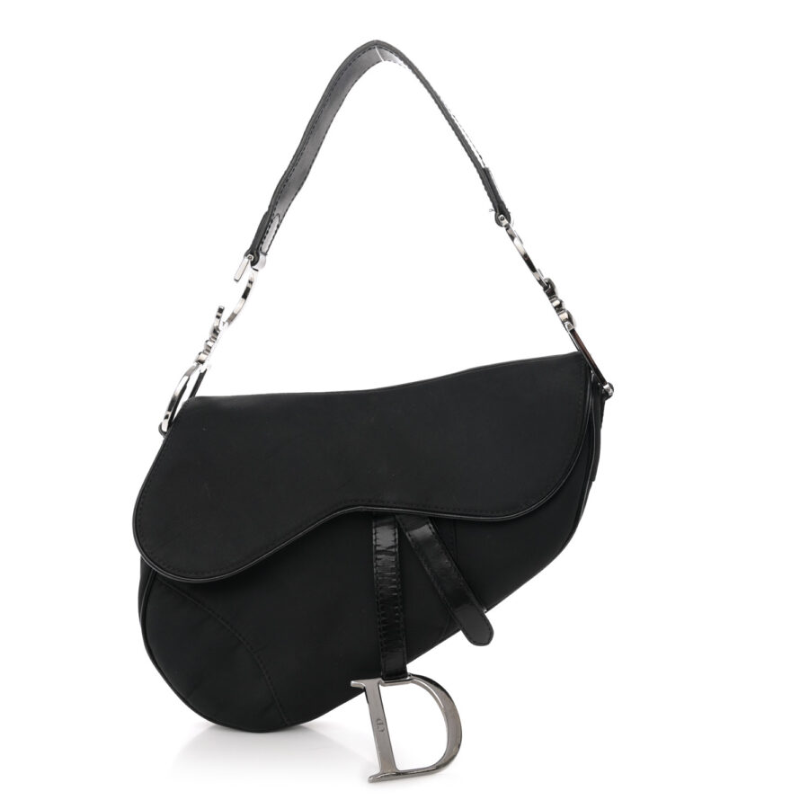 Nylon Saddle bag Black