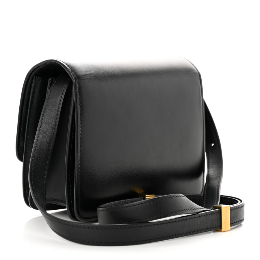 Box Calfskin Small Classic Box Flap Bag Black - Image 2
