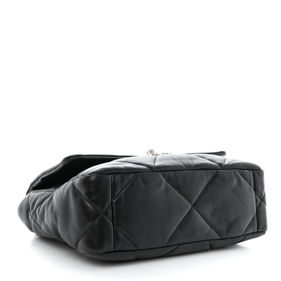 Lambskin Quilted Medium Chanel 19 Flap Black - Image 3