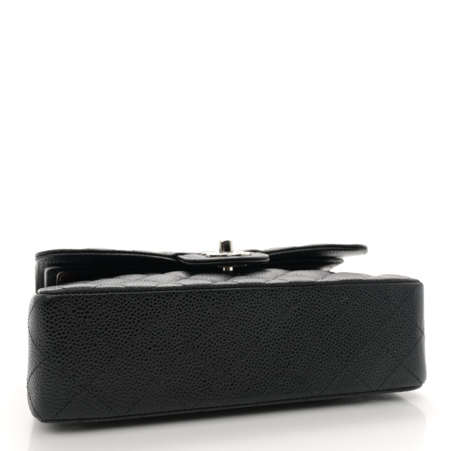Caviar Quilted Small Double Flap Black - Image 3