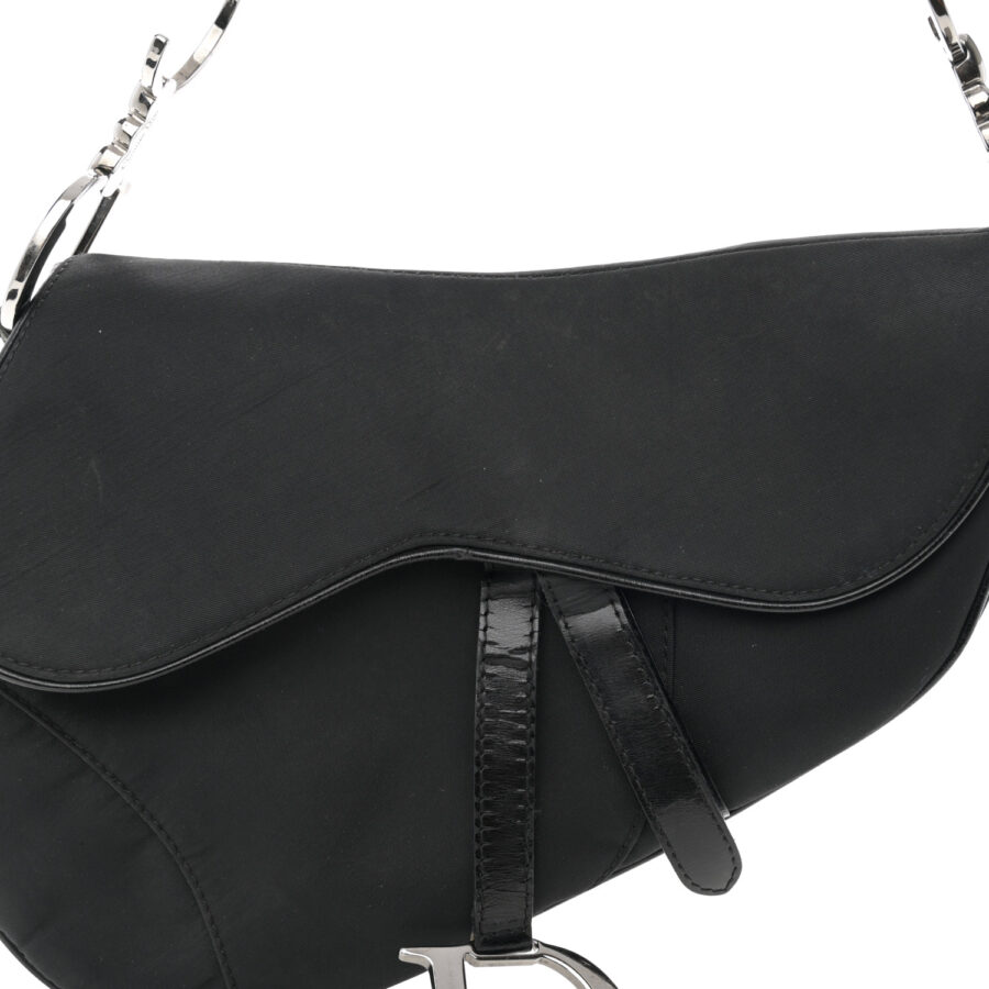 Nylon Saddle bag Black - Image 7