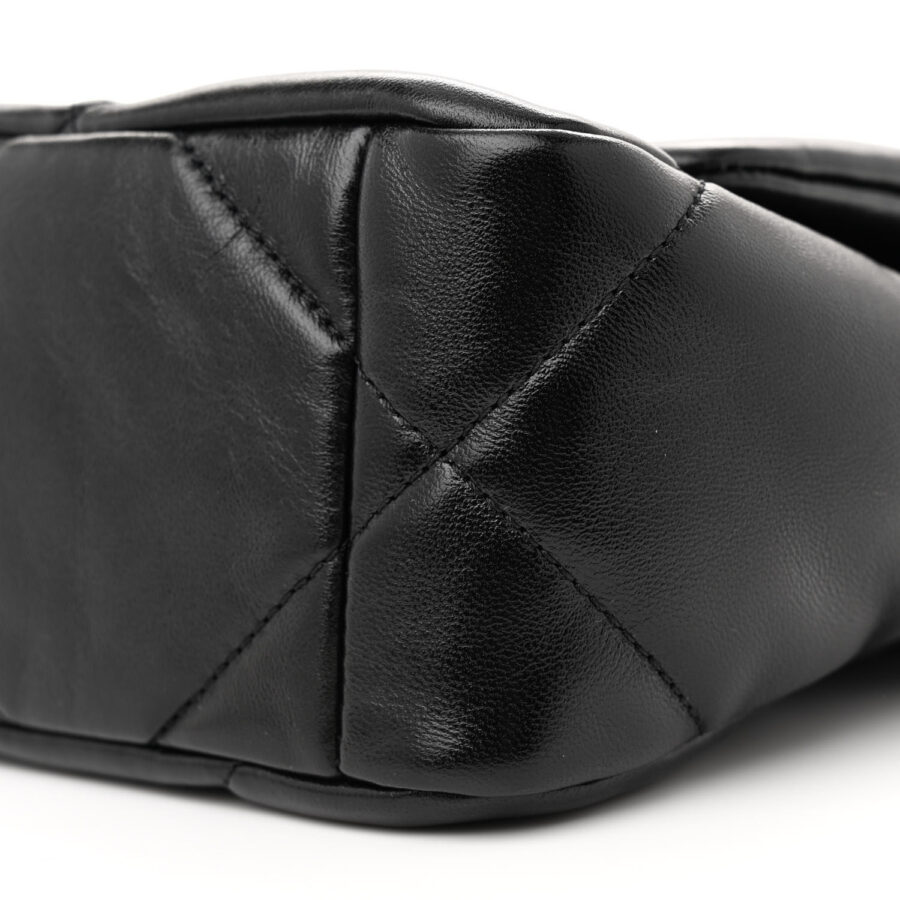 Lambskin Quilted Medium Chanel 19 Flap So Black - Image 8