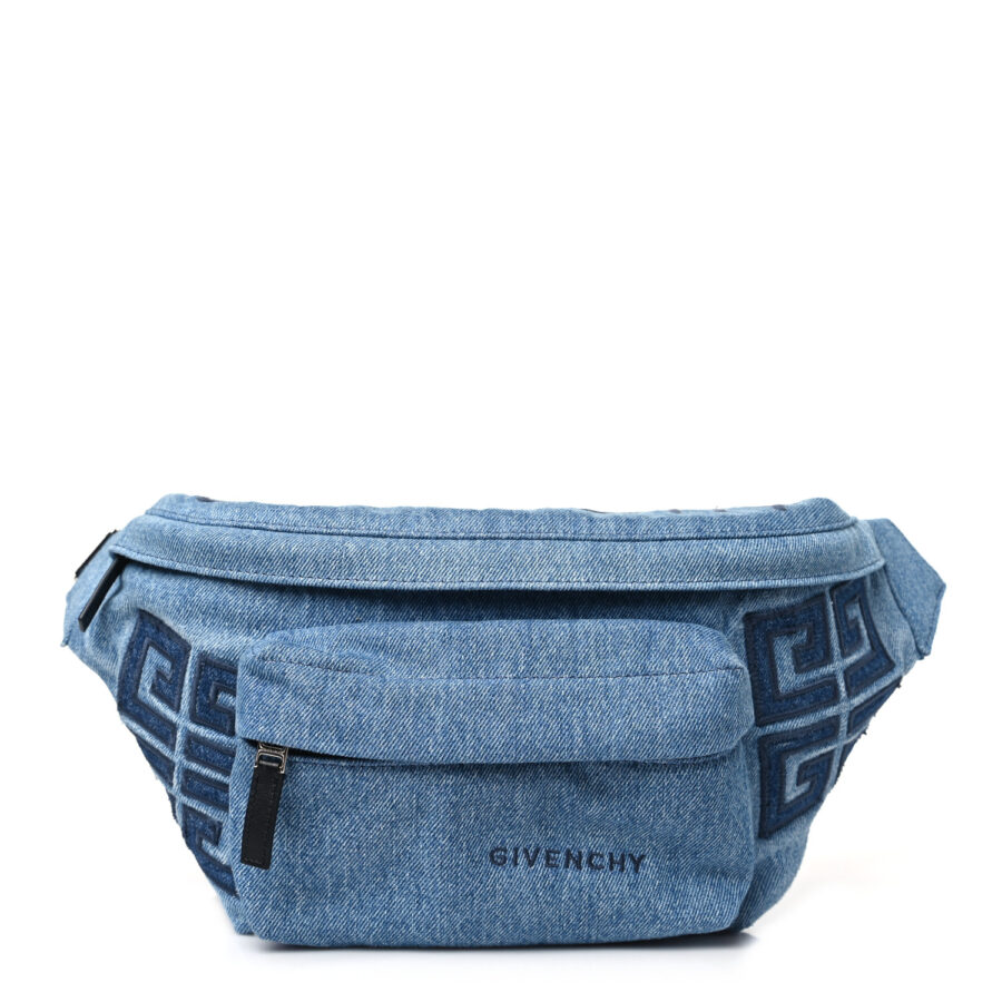 Essential U Denim Belt Bag Light Blue