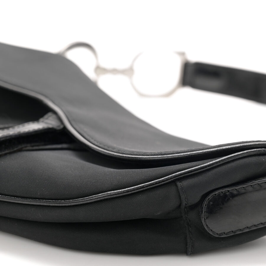 Nylon Saddle bag Black - Image 9