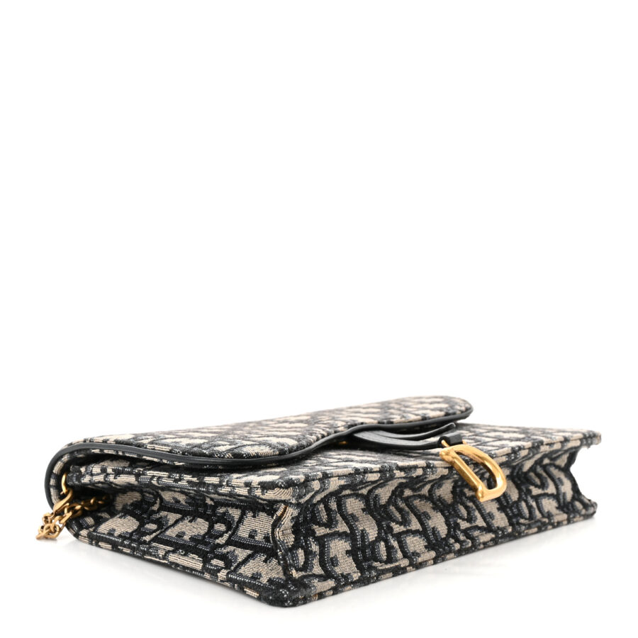 Oblique Saddle Chain Pouch Blue - Image 3