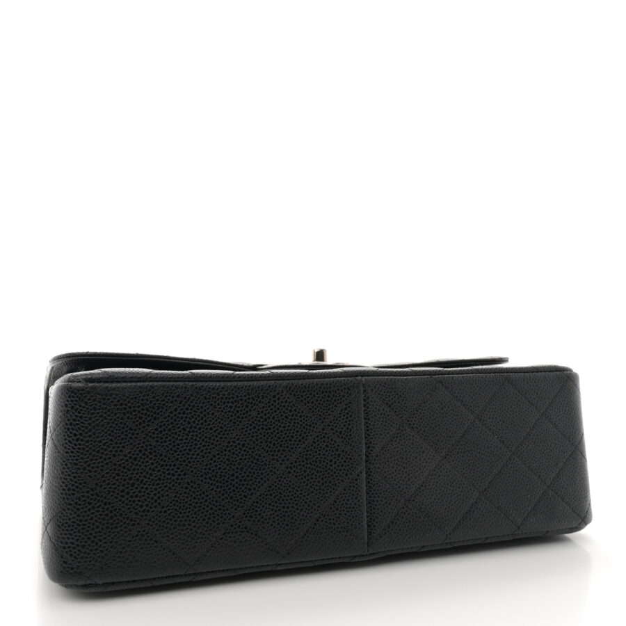 Caviar Quilted Jumbo Double Flap Black - Image 3