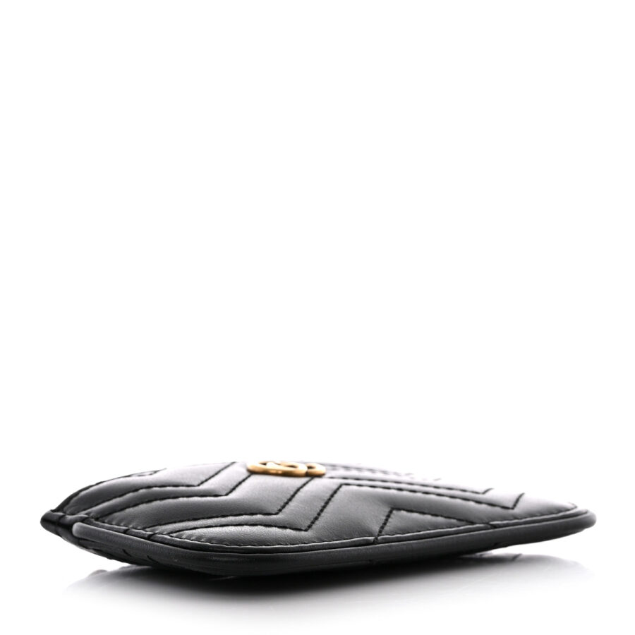 Calfskin Matelasse GG Marmont Key Case Black - Image 3