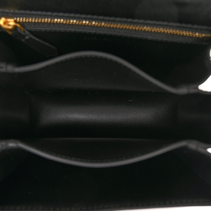 Box Calfskin Small Classic Box Flap Bag Black - Image 4