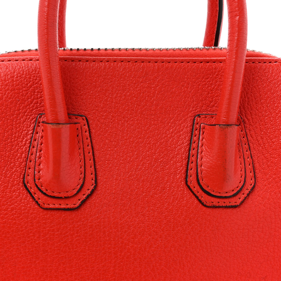 Sugar Goatskin Mini Antigona Pop Red - Image 11