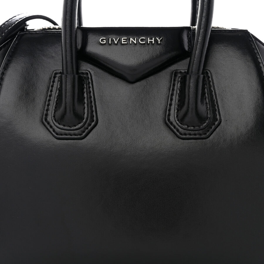 Shiny Lord Calfskin Mini Antigona Black - Image 7