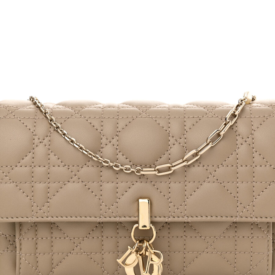 Lambskin Cannage Chain My Dior Daily Chain Pouch Powder Beige - Image 5