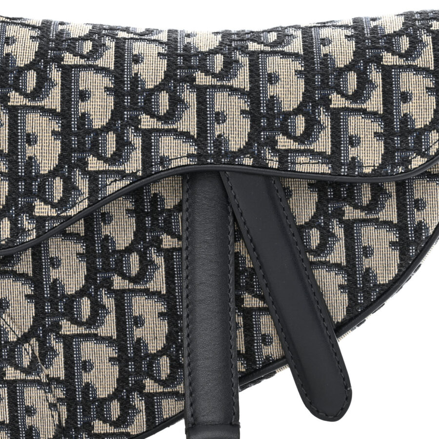 Oblique Mini Saddle Bag Blue - Image 6