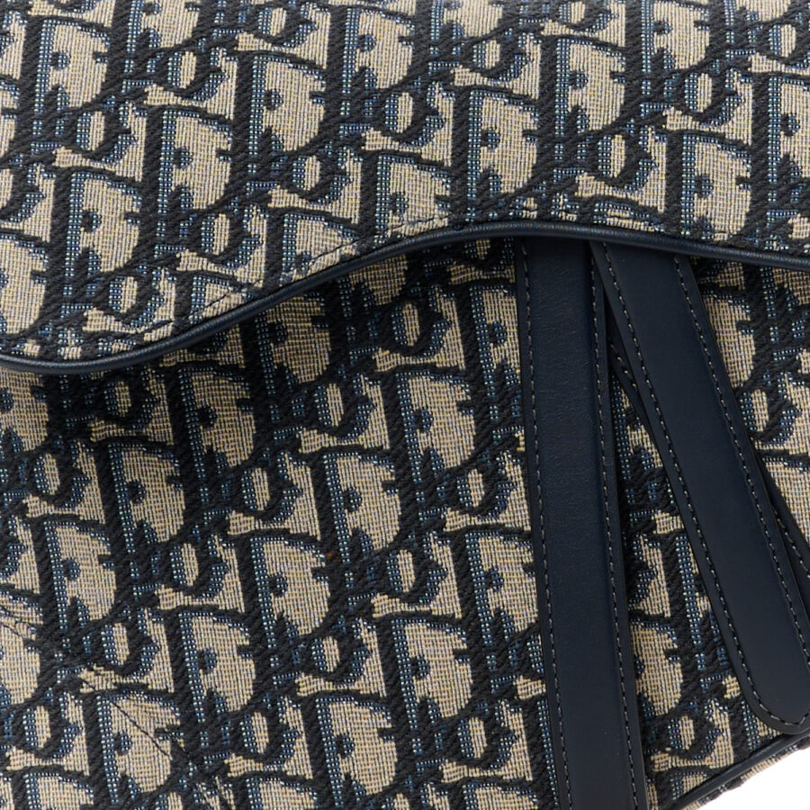 Oblique Saddle Bag Blue - Image 6