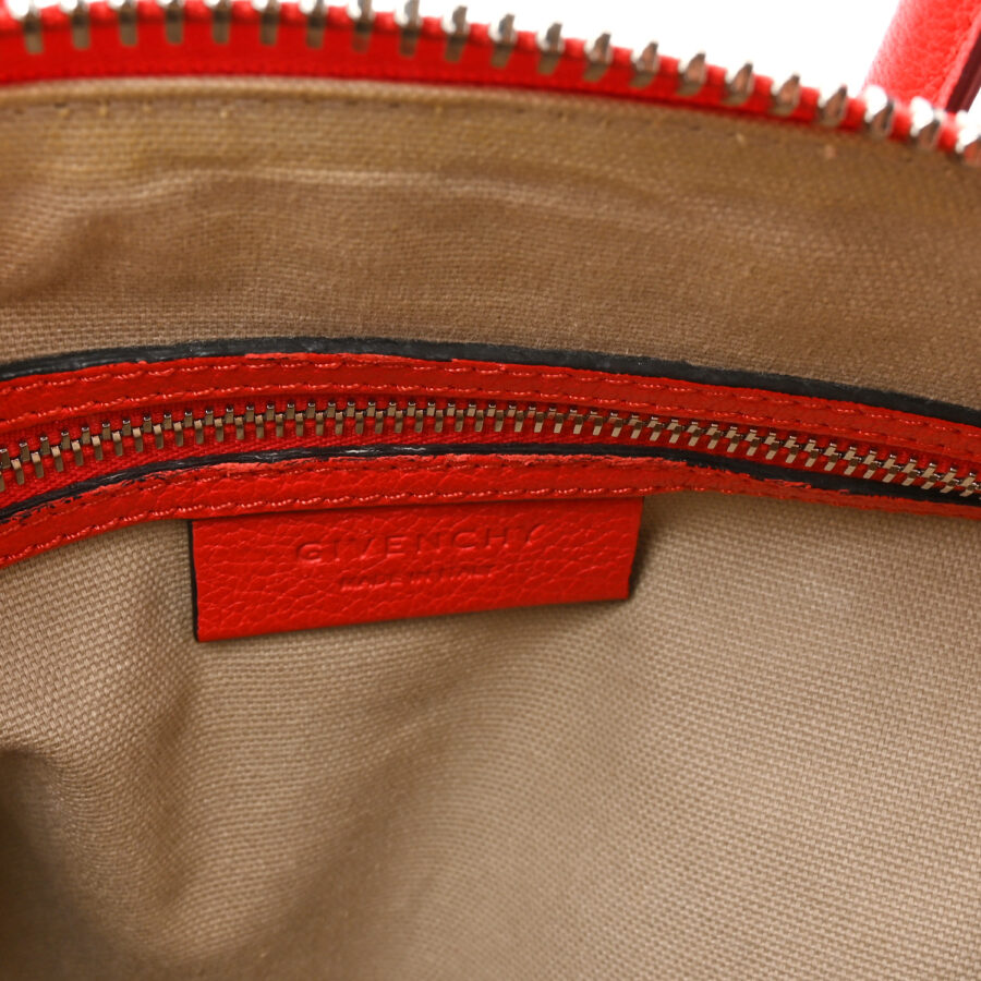 Sugar Goatskin Mini Antigona Pop Red - Image 9